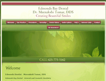 Tablet Screenshot of edmondsbaydental.com